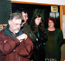 Photo of Mel Gilden, Marc Zicree, Kathryn Drennan, and J. Michell Straczynski.